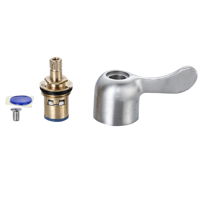 Ceramic Disc Stem Cartridge Faucet Valves Bathroom Fittings Universals Faucet Switches Handle Faucet Replacement Part