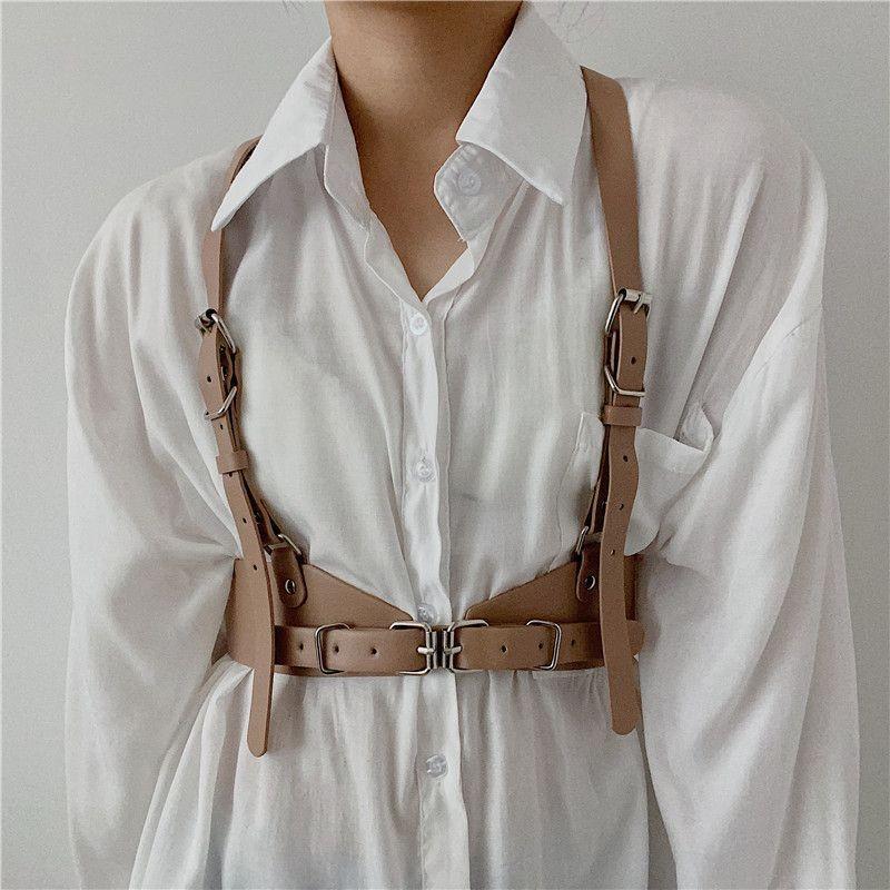 Punk Minimalist Trendy Style Strap Belt For Women With Versatile Dress And Shirt Pairings