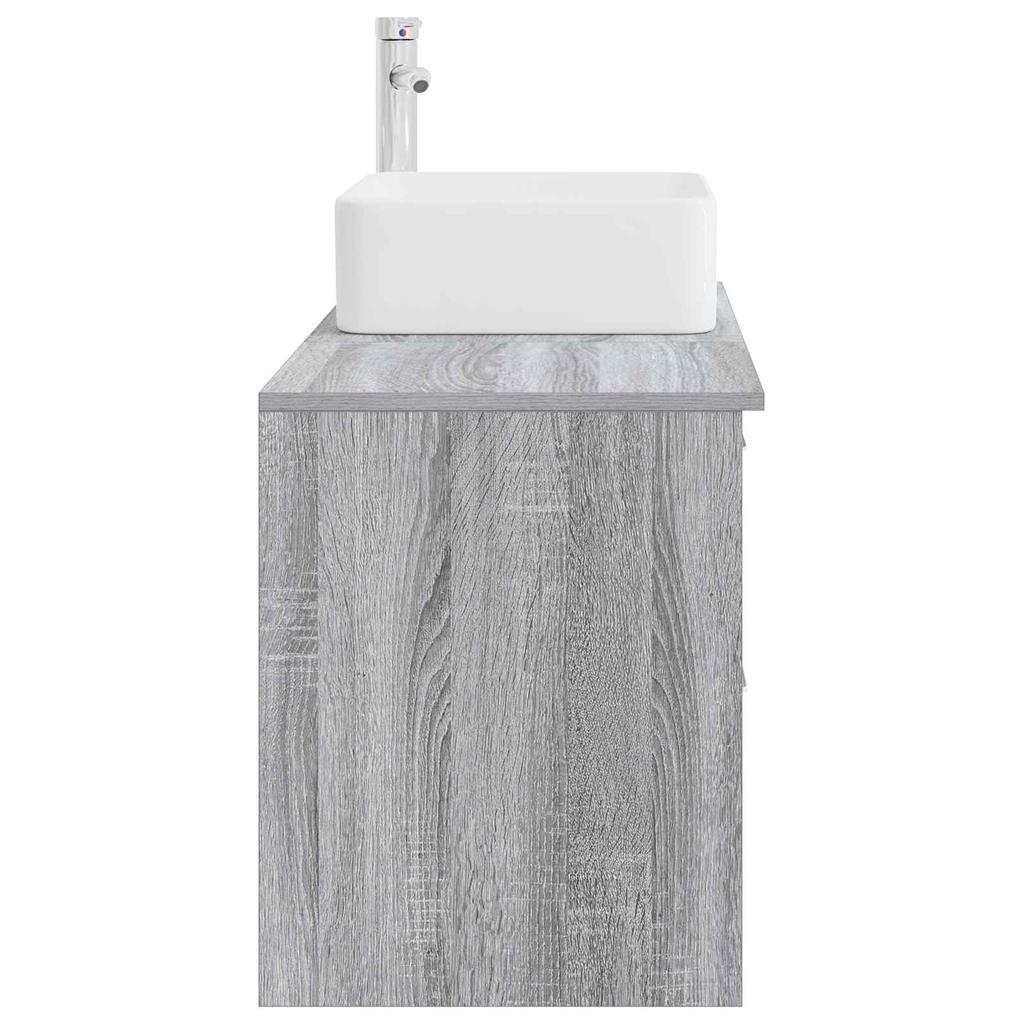 Bathroom Furniture Set 2 pcs Grey Sonoma Particleboard