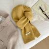 Womens Wool Blend Knit Scarf Winter Warm Solid Color Fashionable Accessory Cold Weather