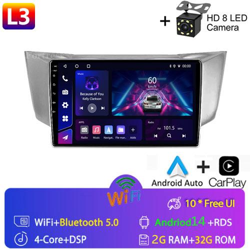 For Lexus RX300 RX330 RX350 RX400H 2003-2014 Android Car Radio Auto Stereo Multimedia Player GPS Navigation Carplay Touch Screen