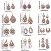 Vintage Bohemian Vacation Style Female Earrings Fashion Ethnic Unique Drop Oil Colorful Geometric Dangle Earrings Female Jewelry