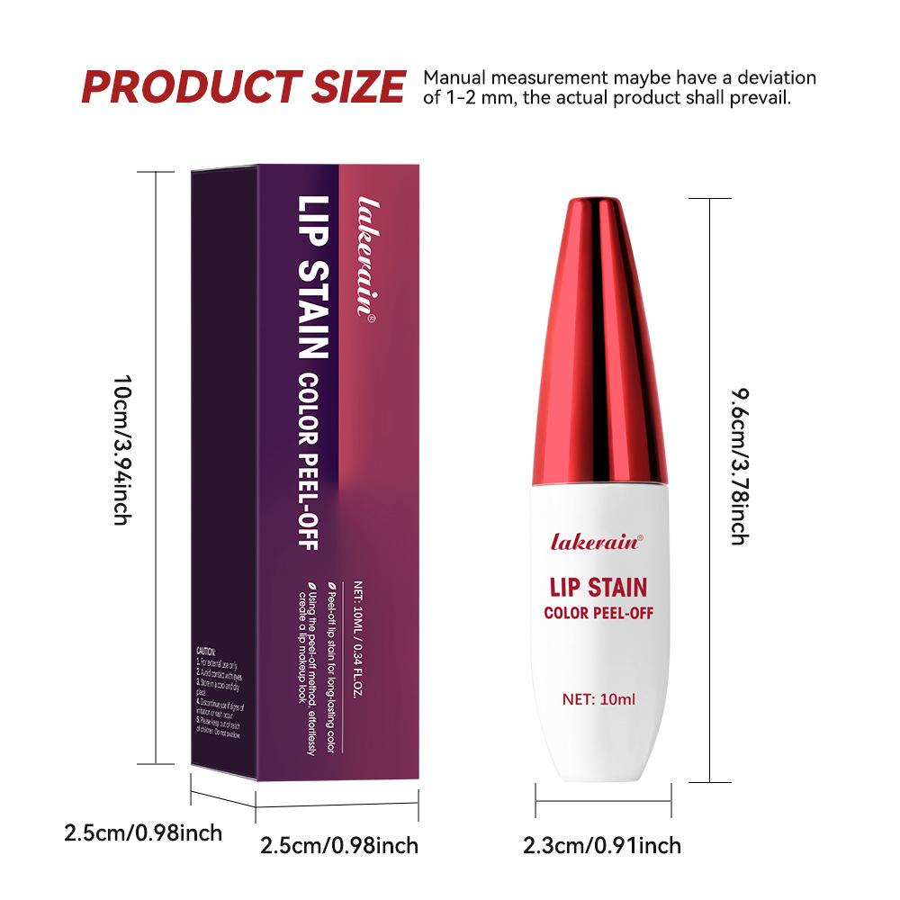 Lakerain Quick-Drying Peel-off Big Belly Matte Lip Gloss Lipstick