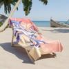 1pc Elegant Fantasy Warrior in Radiant Aura 2D Printed Microfiber Beach Towel, quick dry super absorbent. Great for beach, pool