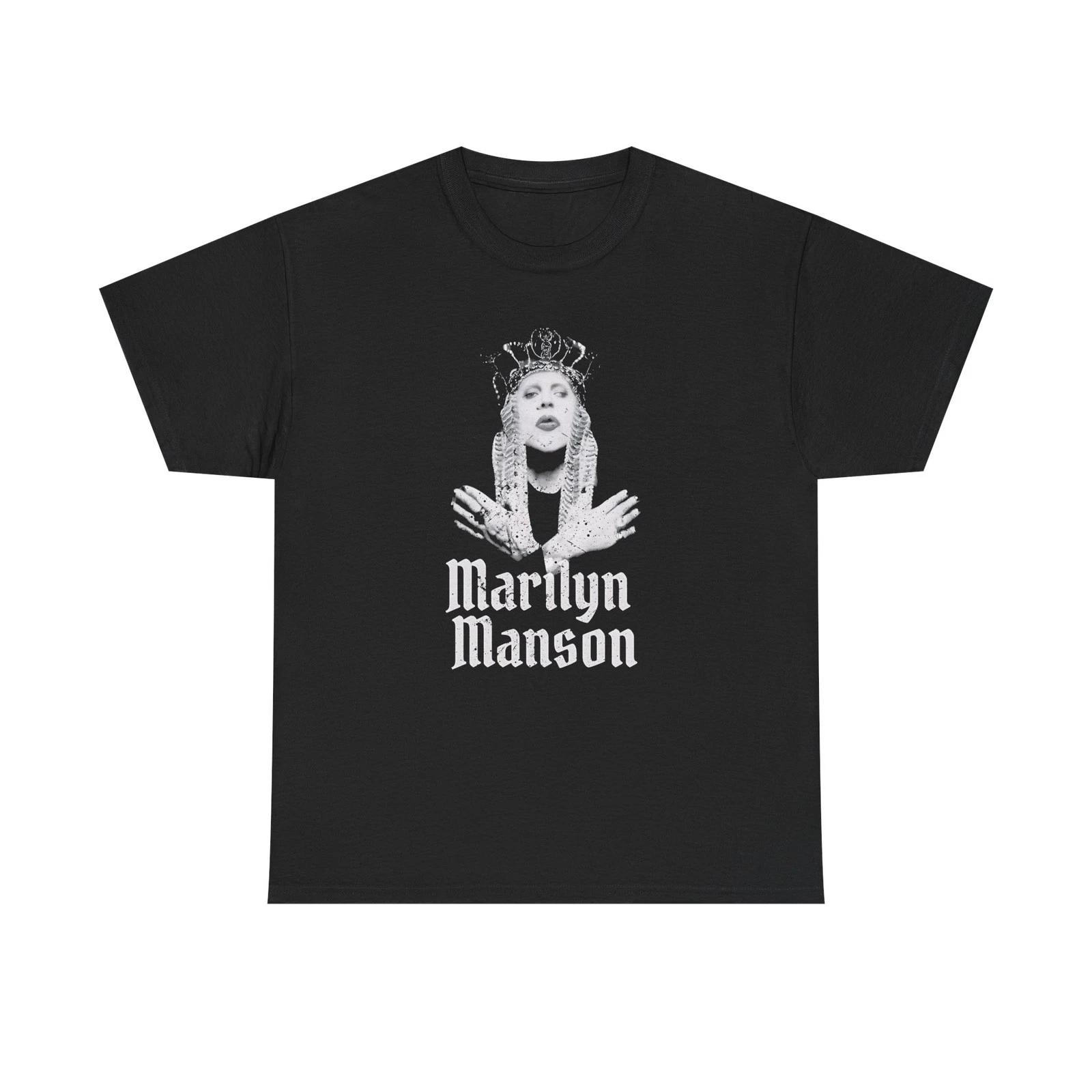 Marilyn Manson T Shirt Rock Metal Goth Graphic Tee Unisex Vintage 90s style S