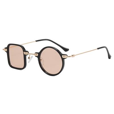 Fashion Trendy Woman Sun Glasses  Material Irregular Shape Sunglasses Men Punk Stylish Vintage Sunglasses