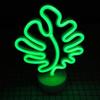 Shaped Led Cactus Neon Signs Light Holder Base Table Decoration Night Lamps