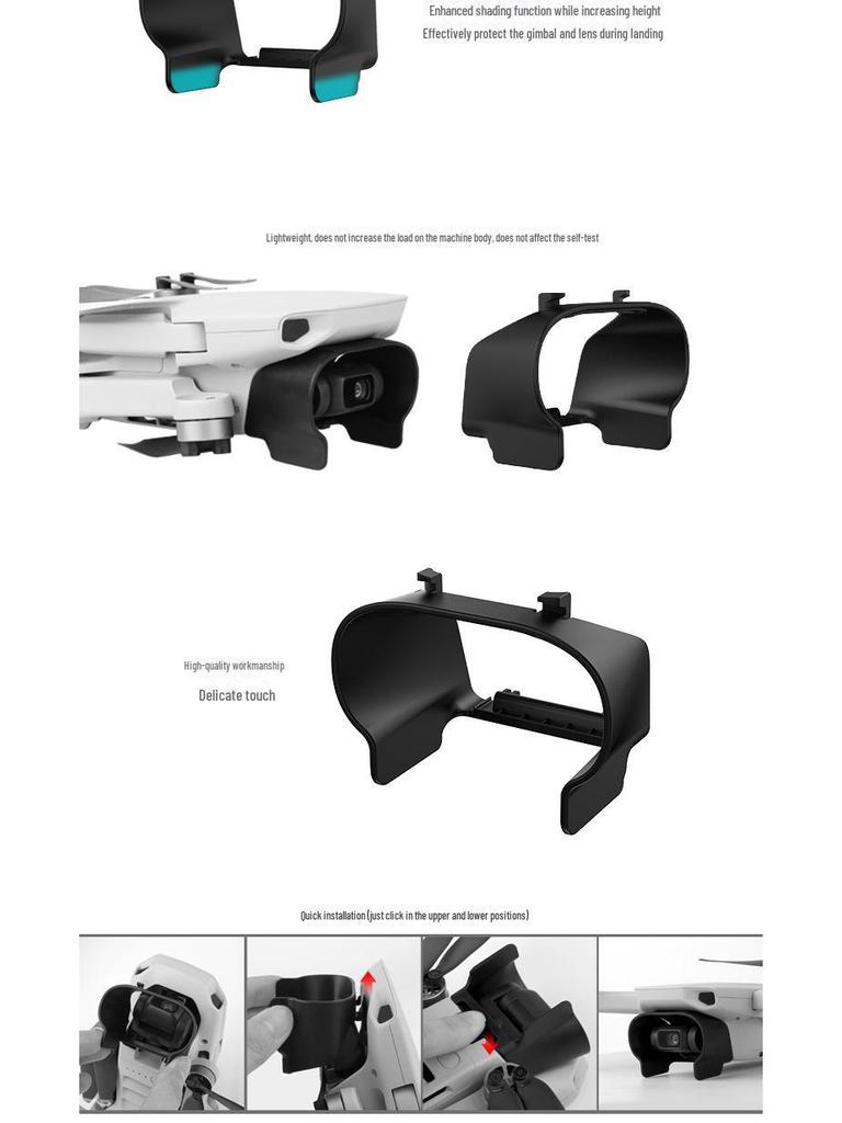 Sunnylife Mini SE/2 Lens Hood: 4K Anti-Glare Sunshade Cover