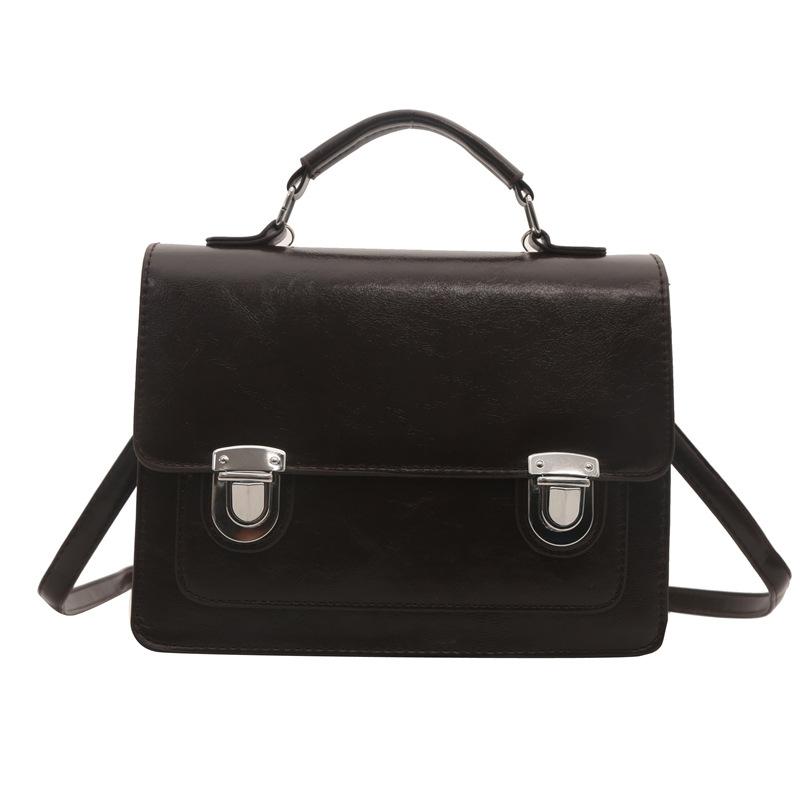 

Простий жіночий рюкзак у британському стилі в стилі ретро 2024, весна, нова популярна модна портативна сумка через плече