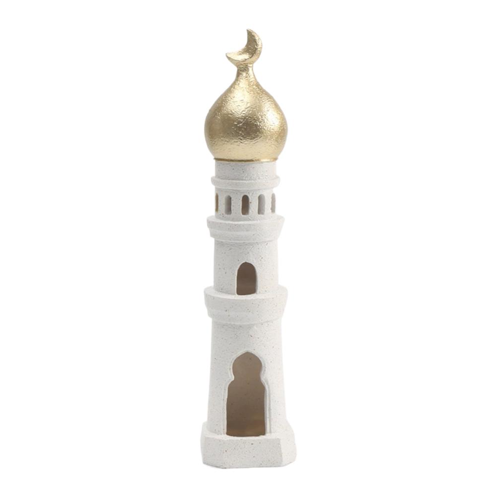 

1pc Middle Eastern Castle Resin Statue Hollow Handmade Desktop Ornament Crafts Figurines Perfect for Birthday Festival Gift