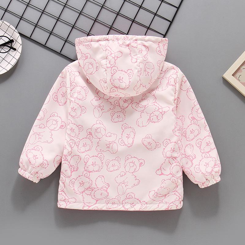 Girls' Double-Sided Fleece Windbreaker: Spring/Autumn Thin Velvet Jacket