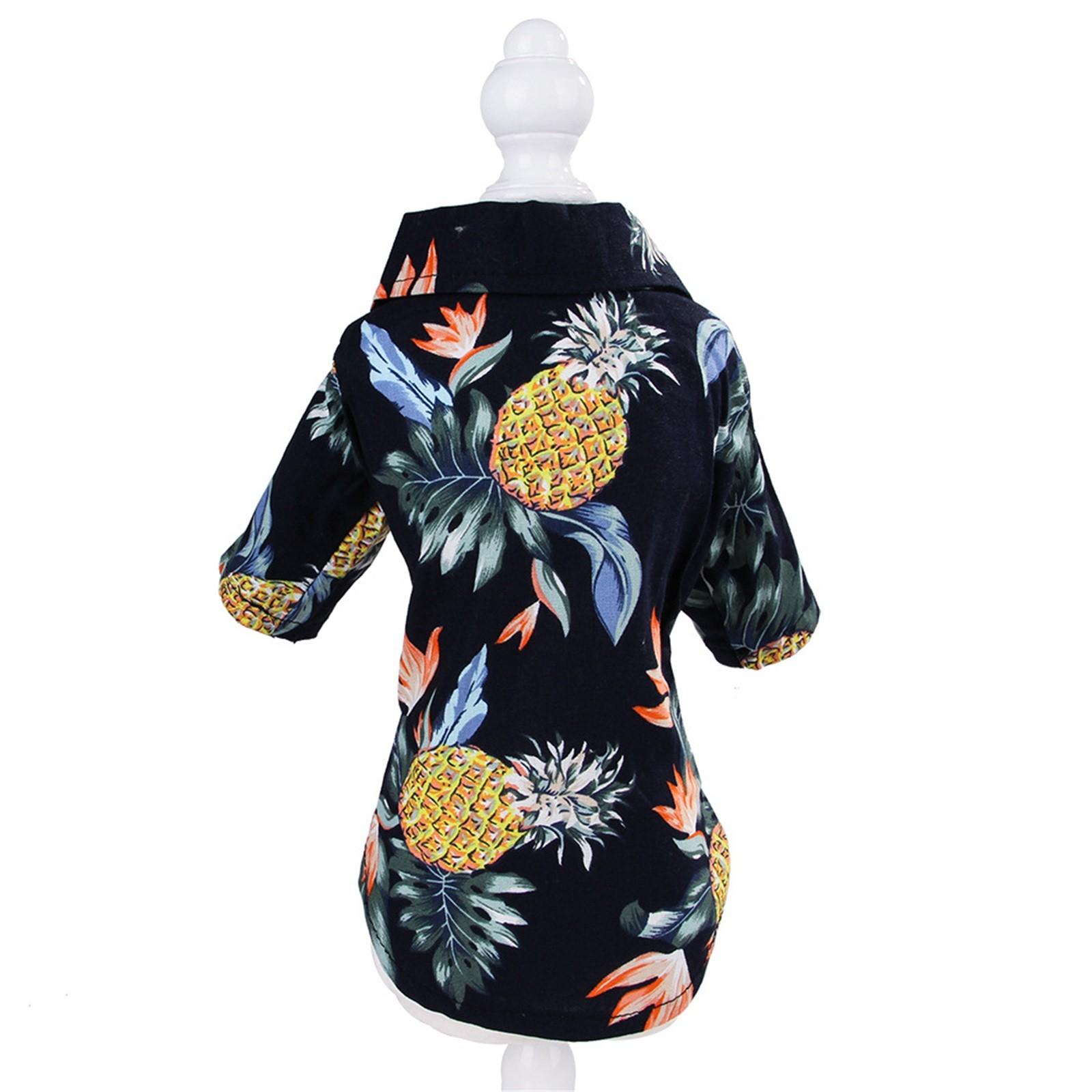 

Летняя одежда для домашних животных, юбка с принтом, милый жилет для щенков, одежда, рубашка чёрный