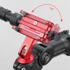 Bicycle Phone Holder Aluminum Alloy Adjustable 360 Handlebar Mount Anti Slip Stable Stand for Smartphone Cycling Road Use