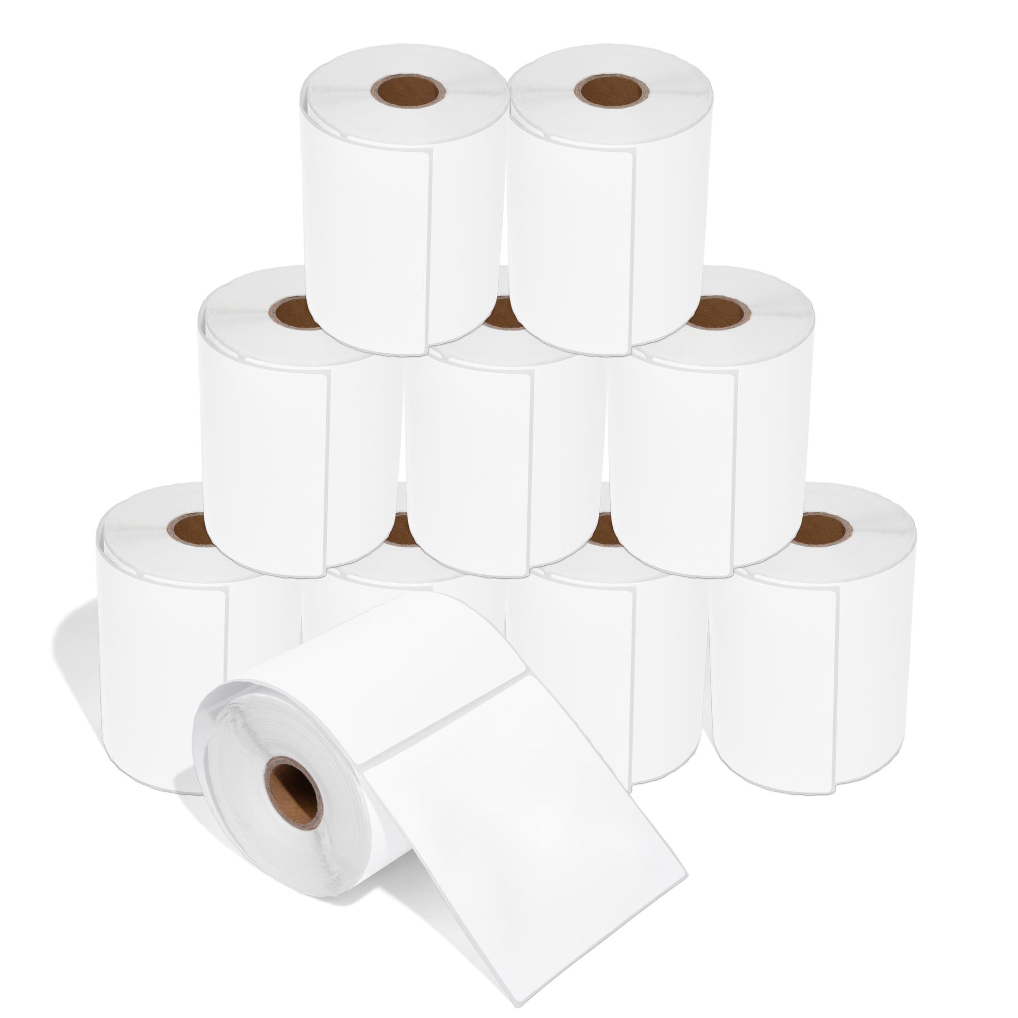 

4 x 4 (100mm x 100mm) Shipping & Large Square Labels Compatible with Zebra & Rollo Label Printer 1Roll-4x4-500Labels аліса синього кольору