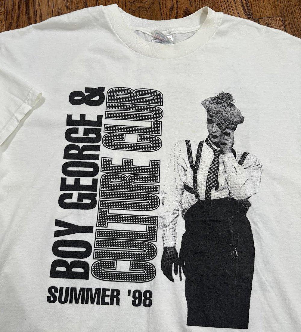 Vintage Boy George & Culture Club Summer 98 Tour T Shirt TN0106 XXL