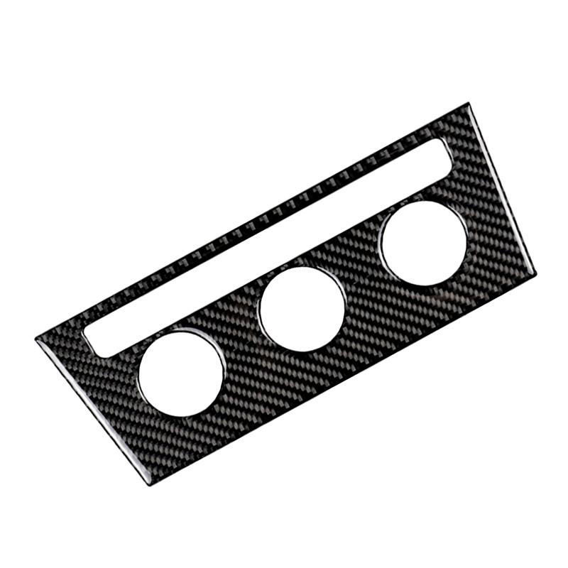 Carbon Fiber Interior Center Control Air Condition Knob Frame Cover Sticker Trim For VW Golf 7 MK7 VII 2013 2014 2015 2016