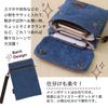 Phoenix Mini Shoulder Bag for and Keys Canvas and Denim Material Unisex Strap Included Pouch Bag Smartphone, Wallet, [6-inch (Navy)] / / <45-Day