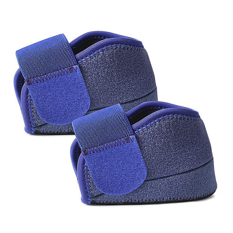 Shock-Absorbing Height-Boosting Velcro Silicone Heel Sleeve Pad