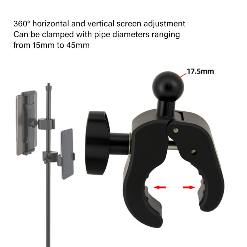 Portable Lightweight Phone Tablets Stand Clamp Easy To Carry For Use On Car Motorcycles And In Home Or Office Environment