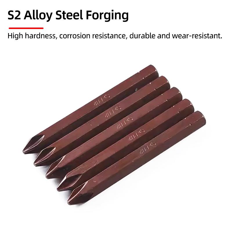 Lot De 10 Embouts De Tournevis Magnétiques PH2 – Acier S2 – 50mm