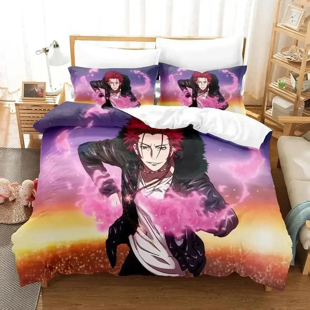 

K project Mikoto Suoh No Blood! No Bone! No Ash! Printed Bed Set Duvet Cover Pillowcase Bedding Set Bed Linen Sheet Quilt Cover 70x133cm 2pcs