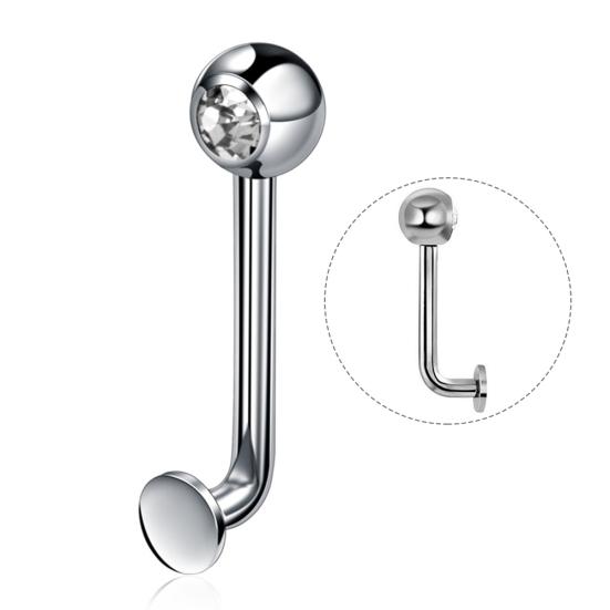 1Pc Steel Fashion Stainless Ring Genital Vertical Barbell Body Piercing Jewelry Gift