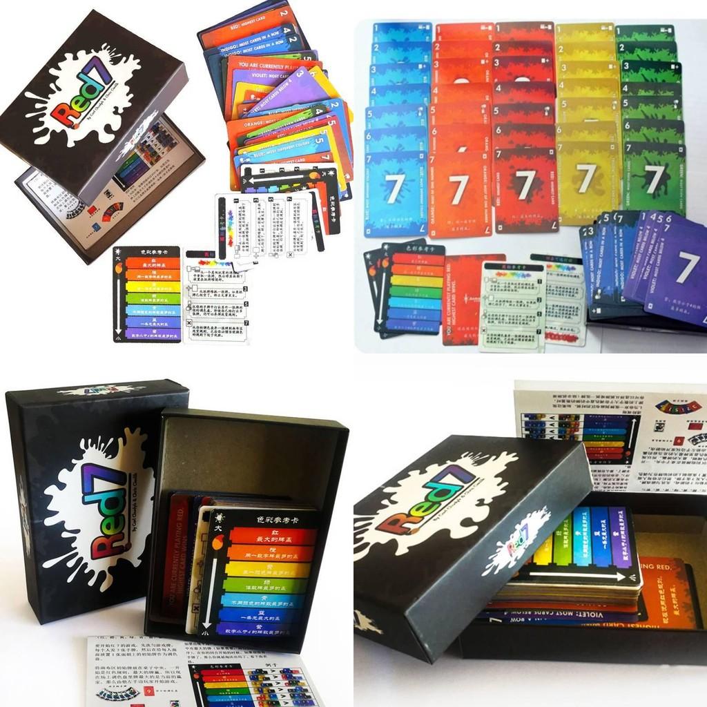 7 Card Red Board Game Suitable For Daily Party And Family Members Interaction