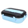 Lunch Box 304 Stainless Steel 3 Grids   Box Microwaveable with Spoon Chopsticks for Camping Traveling