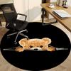 1pc Teddy Bear Carpet for Office Non-Slip, Round Carpet, Soft & Comfortable, Carpet for Office, Lightweight Round Floor Mat