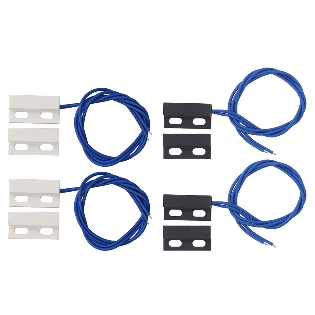 2 perechi întrerupător magnetic de ușă normal închis, încastrat, senzor de contact pentru poarta ferestrei pentru Home Securit