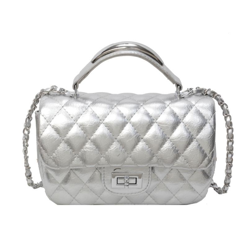 

Hand Carry Rhombus Chain Bag Women s New Fashion Casual Shoulder Bag Versatile Messenger Bag