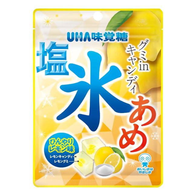 

UHA taste sugar salted ice candy lemon 63g x 8 pieces