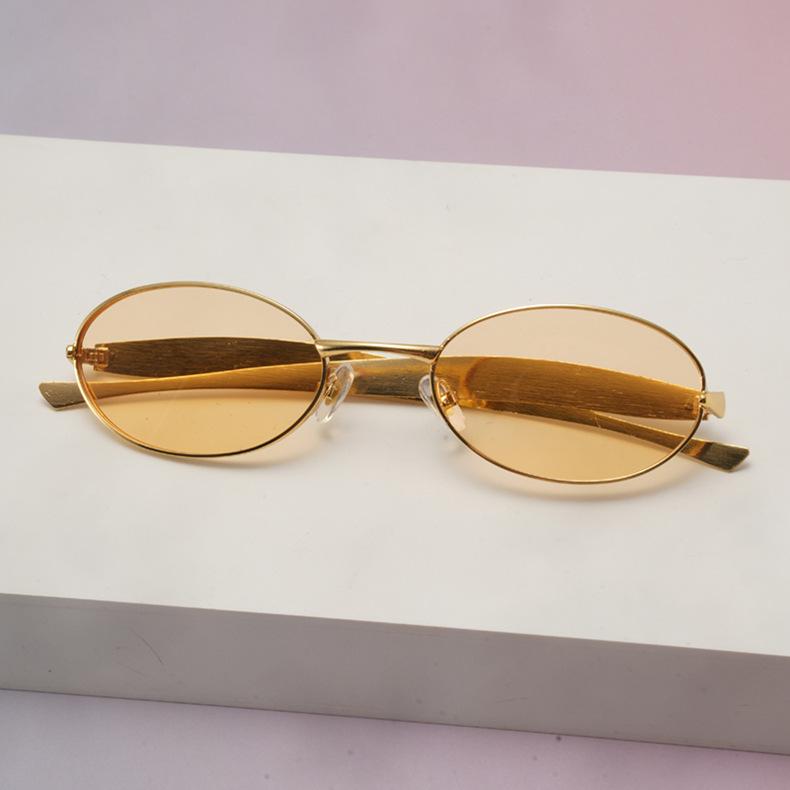 Vintage Small Frame Oval Sunglasses Women Men Luxury Brand Designer Eyewear Popular Travel Sun Glasses Uv400