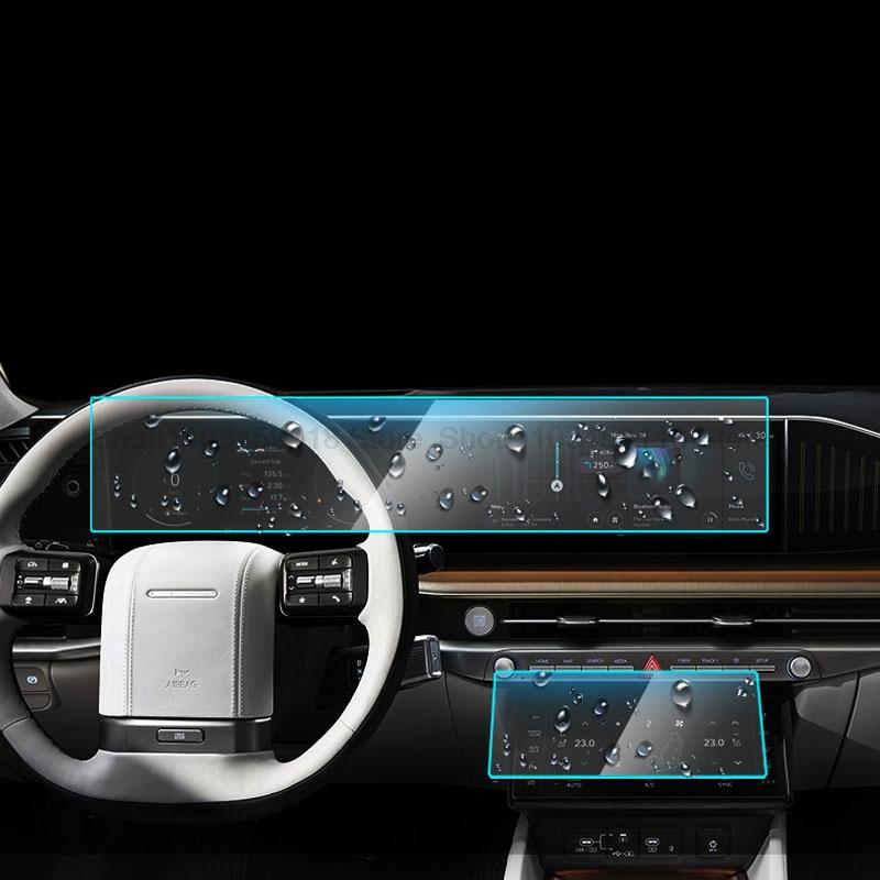 

TPU screen protector film For Hyundai Grandeur 2024 Car radio GPS Navigation air-conditioning Interior accessories прозорий