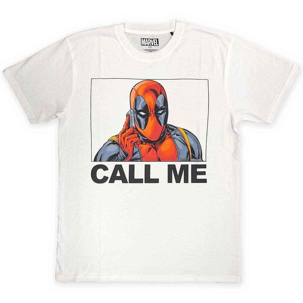 Deadpool Marvel Comics TShirt Call Me New White Official Unisex T-Shirt XXXXL