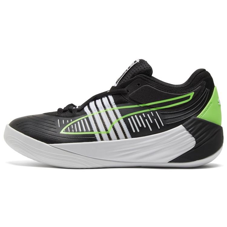 PUMA Fusion Nitro Black Green Glare Men s 195587-01 EU 38.5