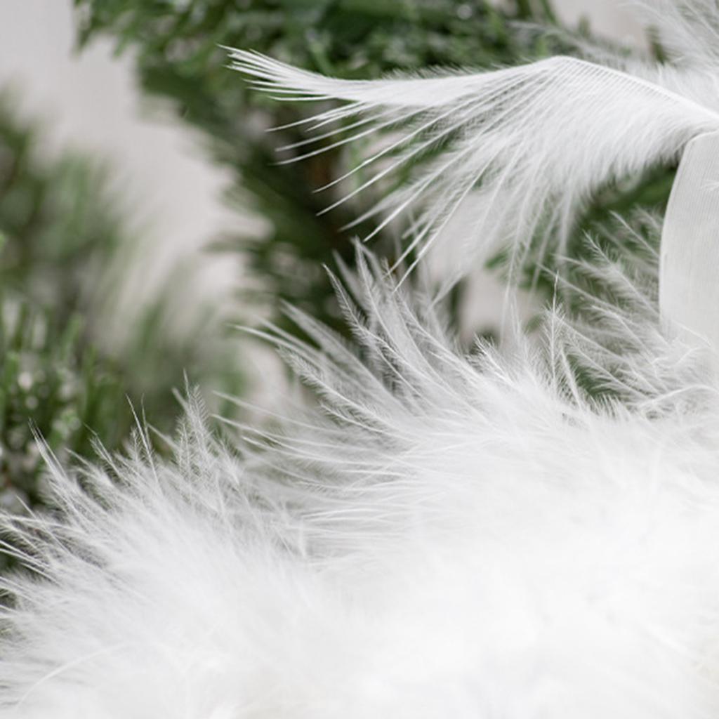 Christmas Tree Ornaments 3D Realistic Simulated Peacocks with Long Tail Natural Feathers Hanging Decoration Party Home
