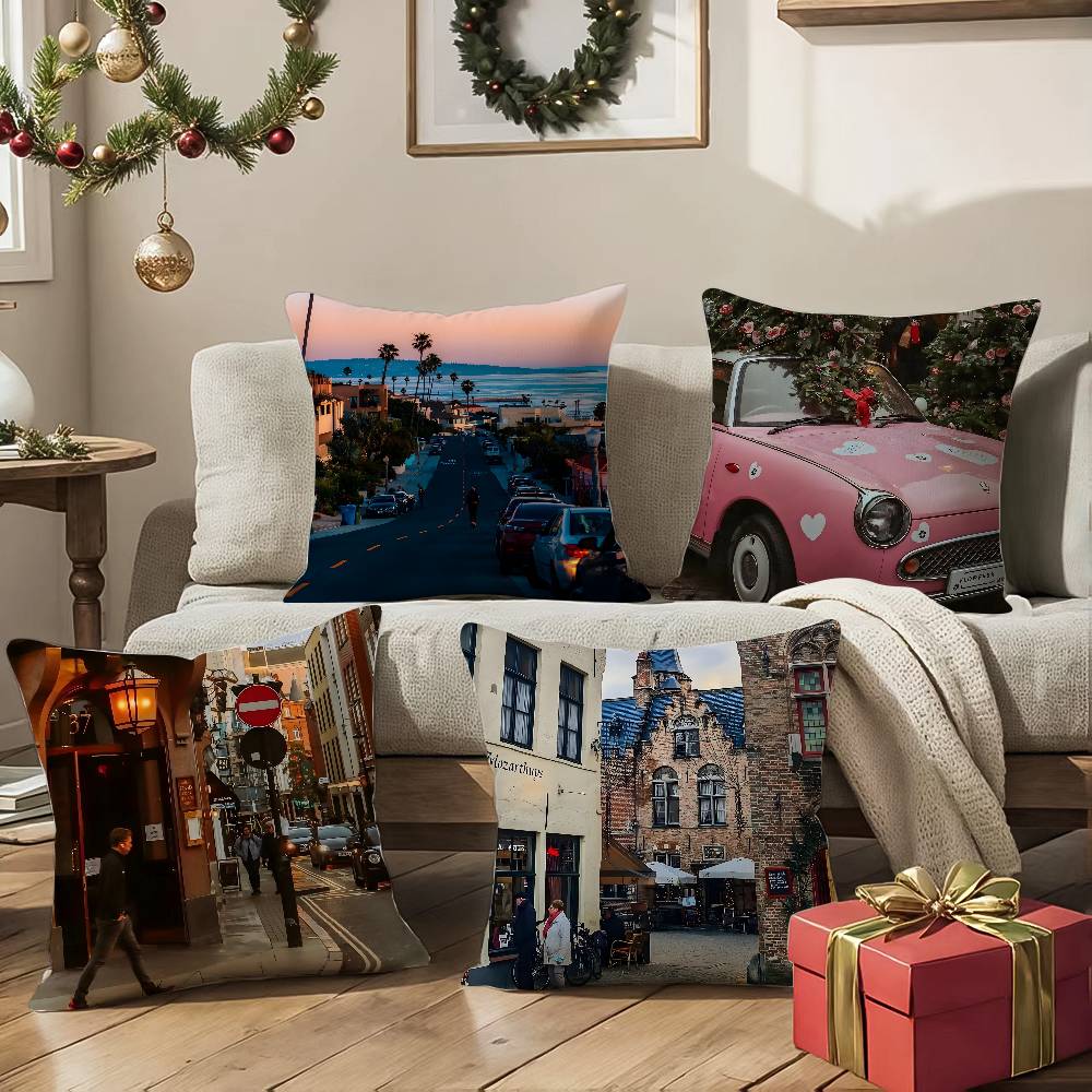 Fashion Wandering Manchester City Pillow Case Comfort Sofa Bed Silky elegant Invisible zipper Decorative cushion cover