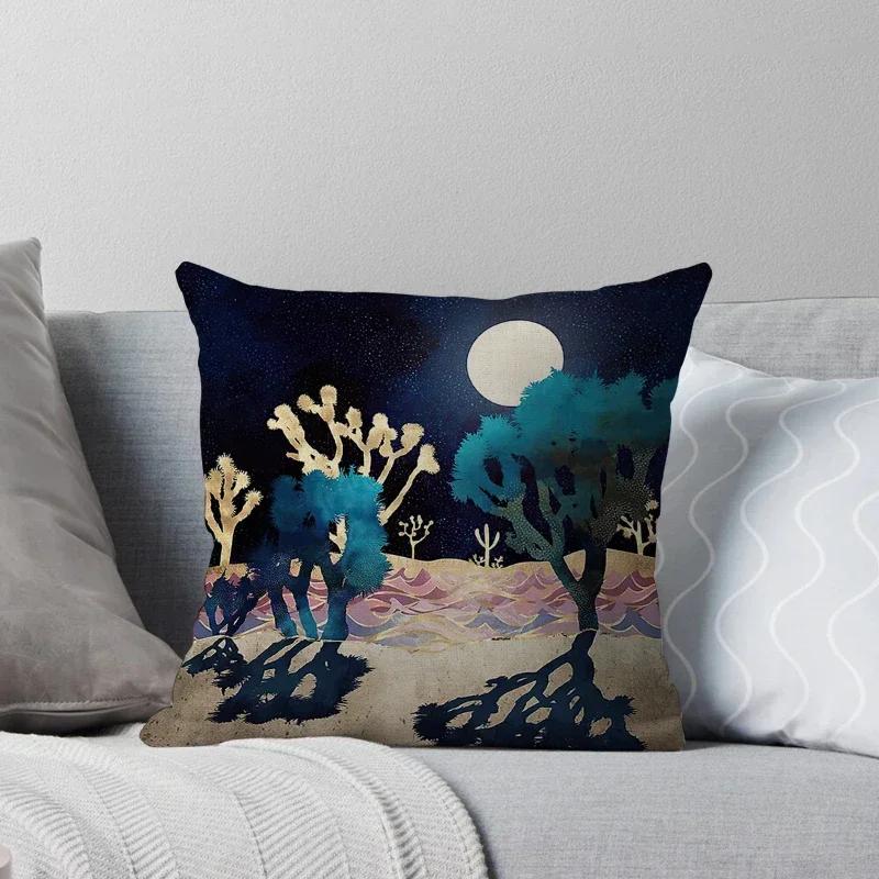 Decorative Home Throw Pillows Case for Waist Cushion Cover Nordic Car Boho Moroccan Print Horse