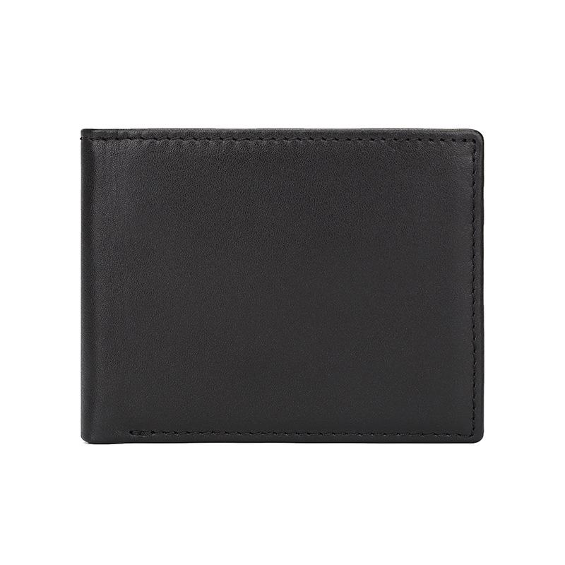 Top Grain Genuine Leather RFID Anti-Scanning Wallet with Multiple Card Slots