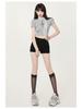 European & American Style High-Waisted Peach Hip Denim Shorts - Slimming Casual Summer Wear