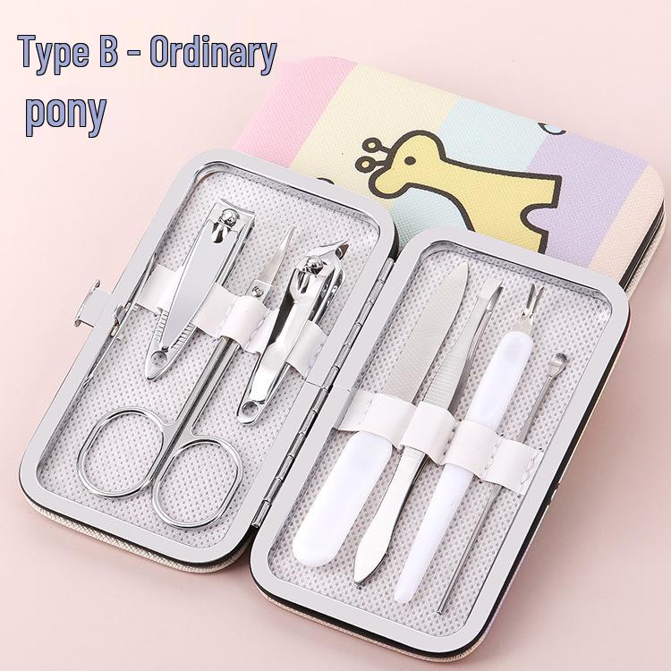 Creative 7-Piece Cartoon Nail Clipper & Manicure Set