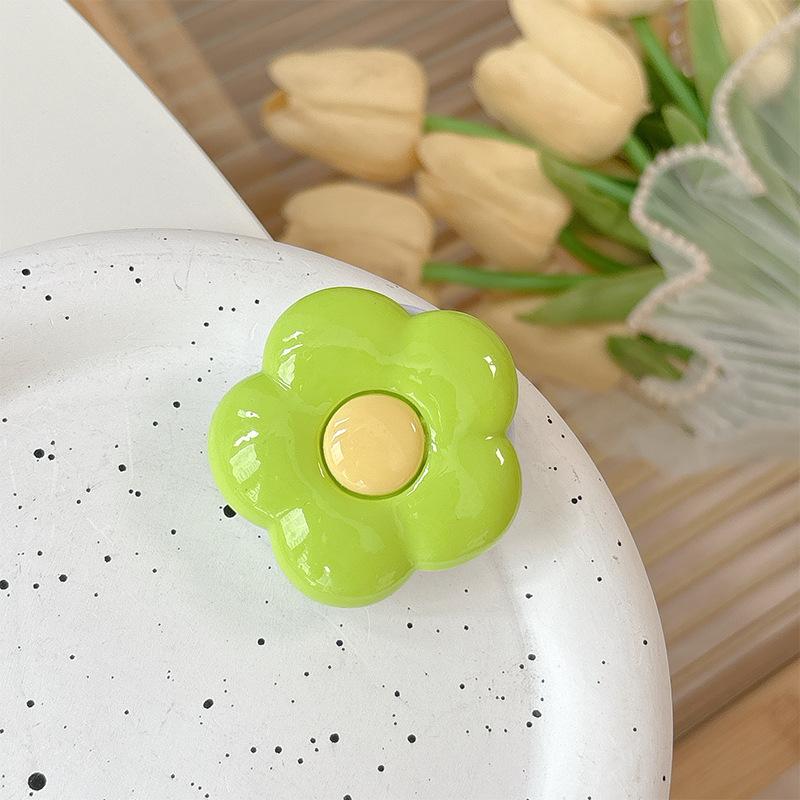 Xiaoqing Fresh Wind Flower Mobile Phone Airbag Bracket Paste Lazy Desktop Watching Drama Support Stand Portable Ring Men'S And Women'S