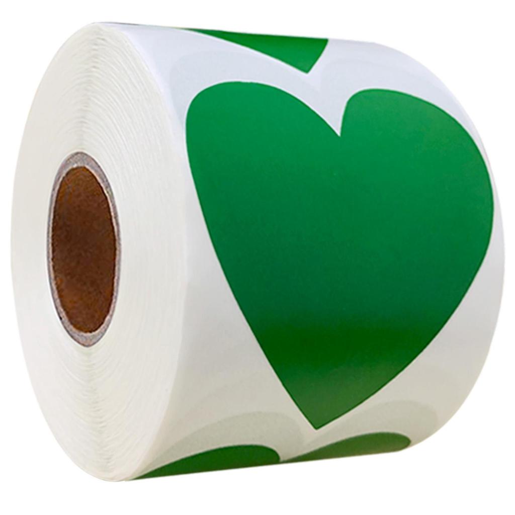 Heart-Shaped Multicolor Label Stickers: Writable, Adhesive, and Perfect for Categorizing or Decorating.