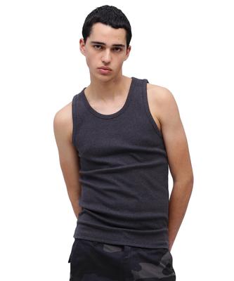 DAILY RIB TANK TOP 6143507 S Charcoal