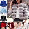 Women's Faux Fox Fur Short Coat - European & American Style, Slim Fit, Round Neck