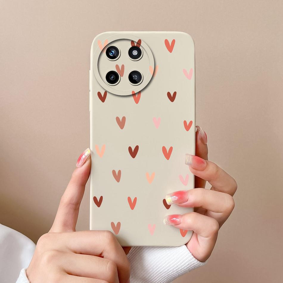 For OPPO Realme 11 4G Phone Cases Fashion Shell Soft Liquid Silicone Camera Protection Back Cover For Realme11 Anti Choc Funda