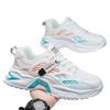 Men's shoes autumn breathable new versatile mesh sports casual running height increase black dad ins shoes