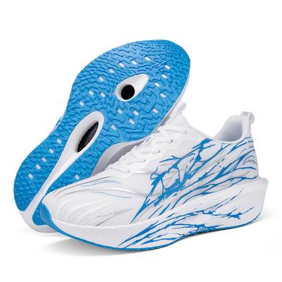 Women Fashion Mesh Sneakers Men's Carbon-plate Running Sports Shoes Unisex Damping Trainers Anti-slip Training Shoes