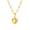 Xiaomi Vnox Women  Gold Color Love Heart Necklace,Dainty Stainless Steel Necklace for Lady Femme Choker Collar,Length Adjustable